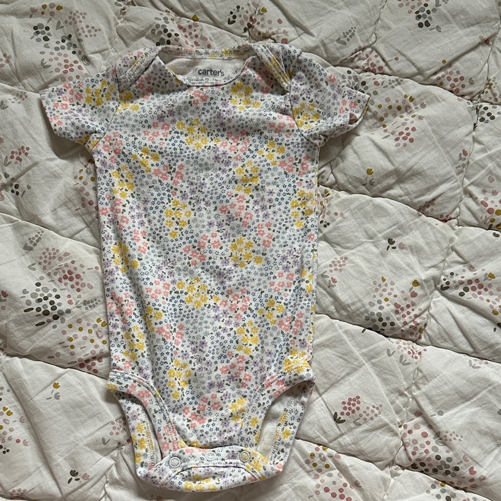 Carter's Multicolor Floral Baby Bodysuit